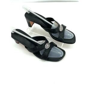 Brighton Tamijo Croc Wedge Heels, Black,‎ Sz. 9 1/2 M, Casual Office Career